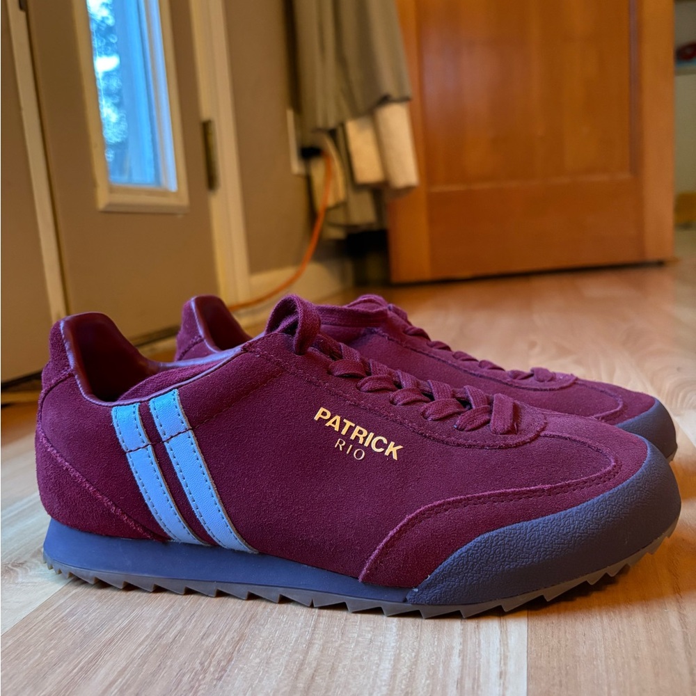 Patrick Rio Burgundy Sneakers